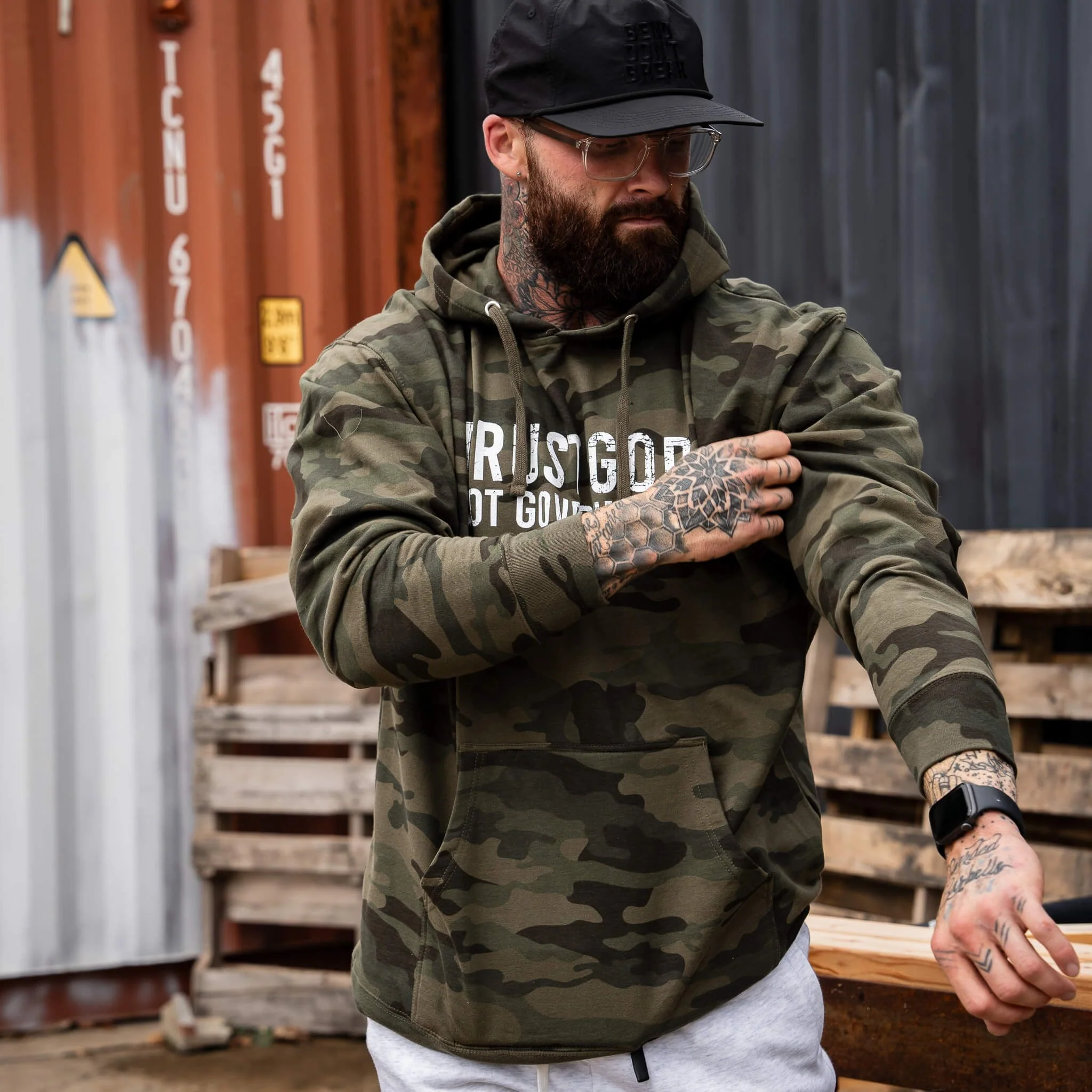 Trust God. Not Government. Men's Hoodie - Image 11