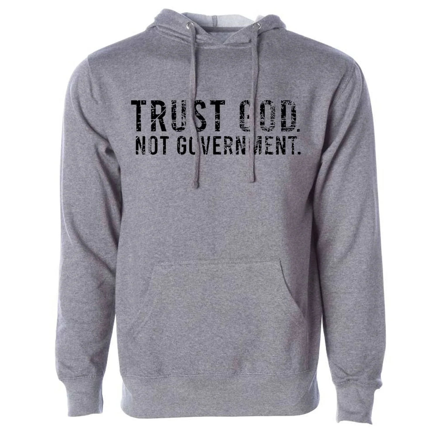 Trust God. Not Government. Men's Hoodie - Image 3