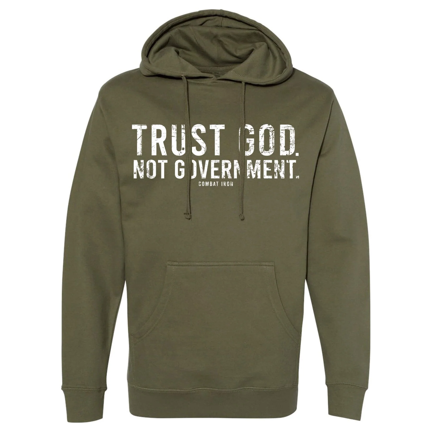 Trust God. Not Government. Men's Hoodie - Image 5