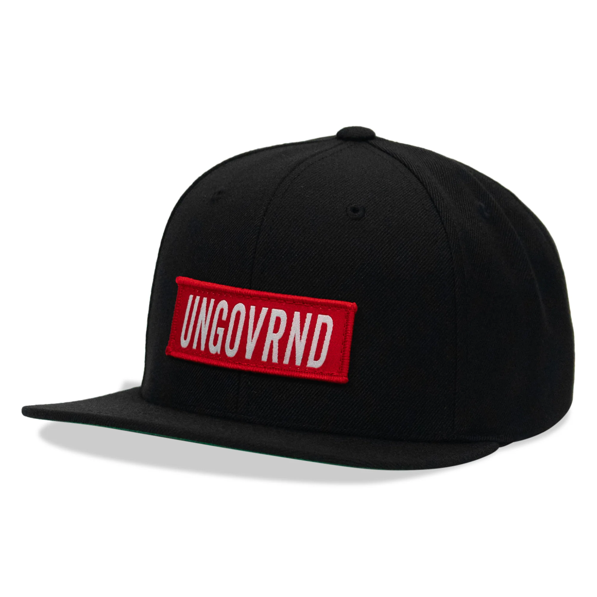 Ungovrnd Red Patch Flatbill SnapBack Hat - Image 7