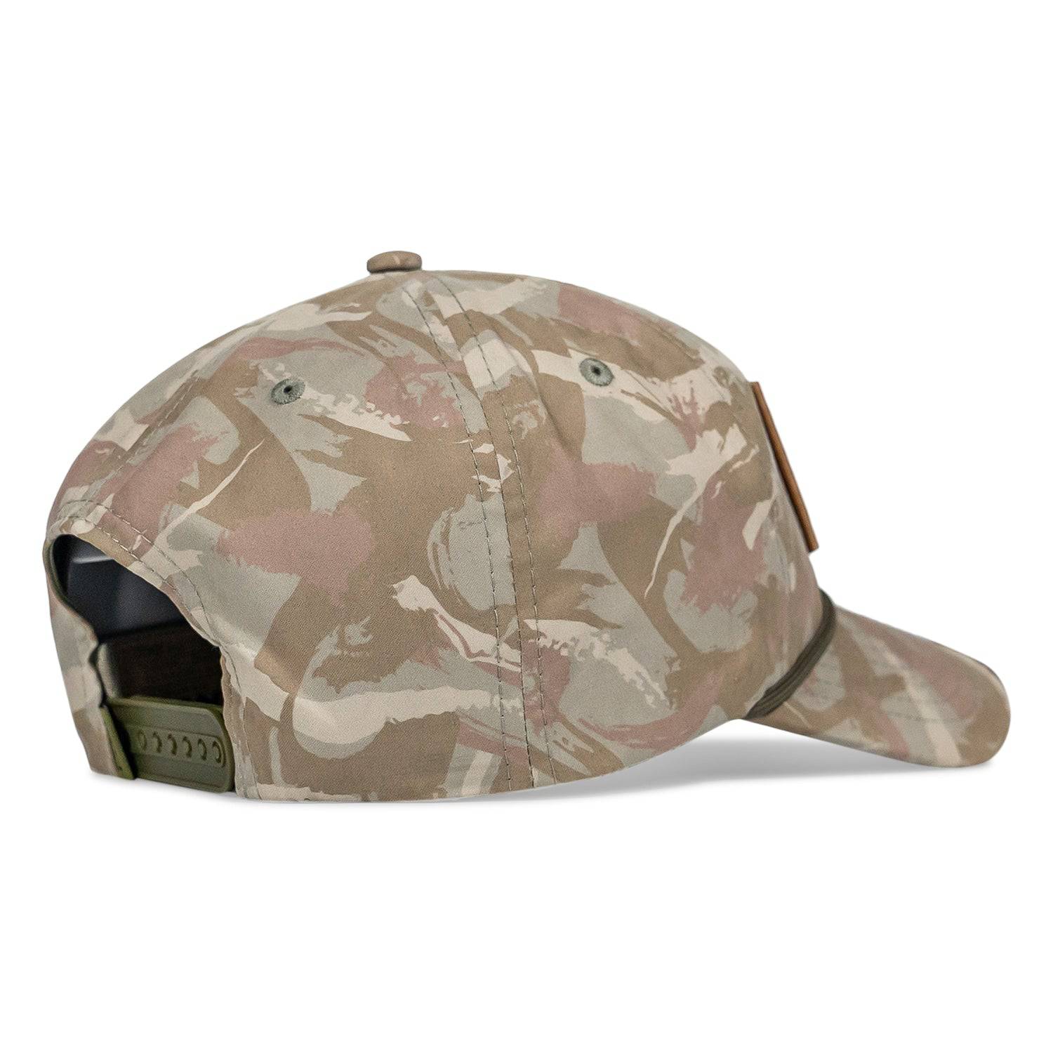 US Flag Leather Patch Crushable Snapback Hat - Image 11