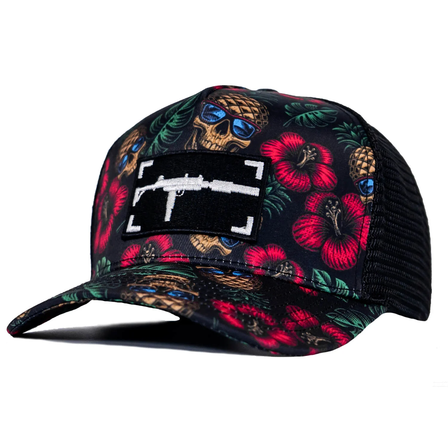 Uzi Patch Black Pineapple Express Flatbill Snapback Hat - Image 3