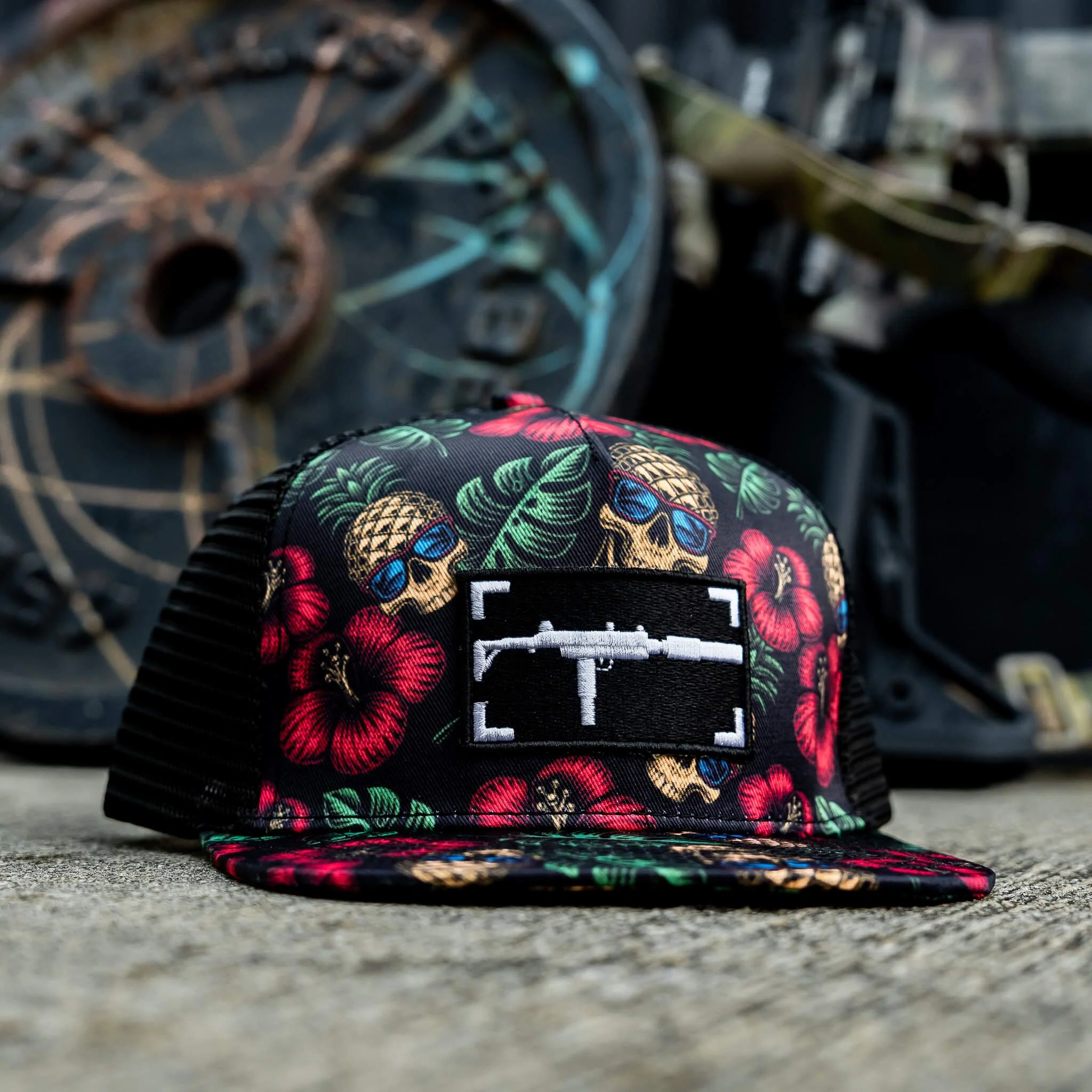 Uzi Patch Black Pineapple Express Flatbill Snapback Hat - Image 9