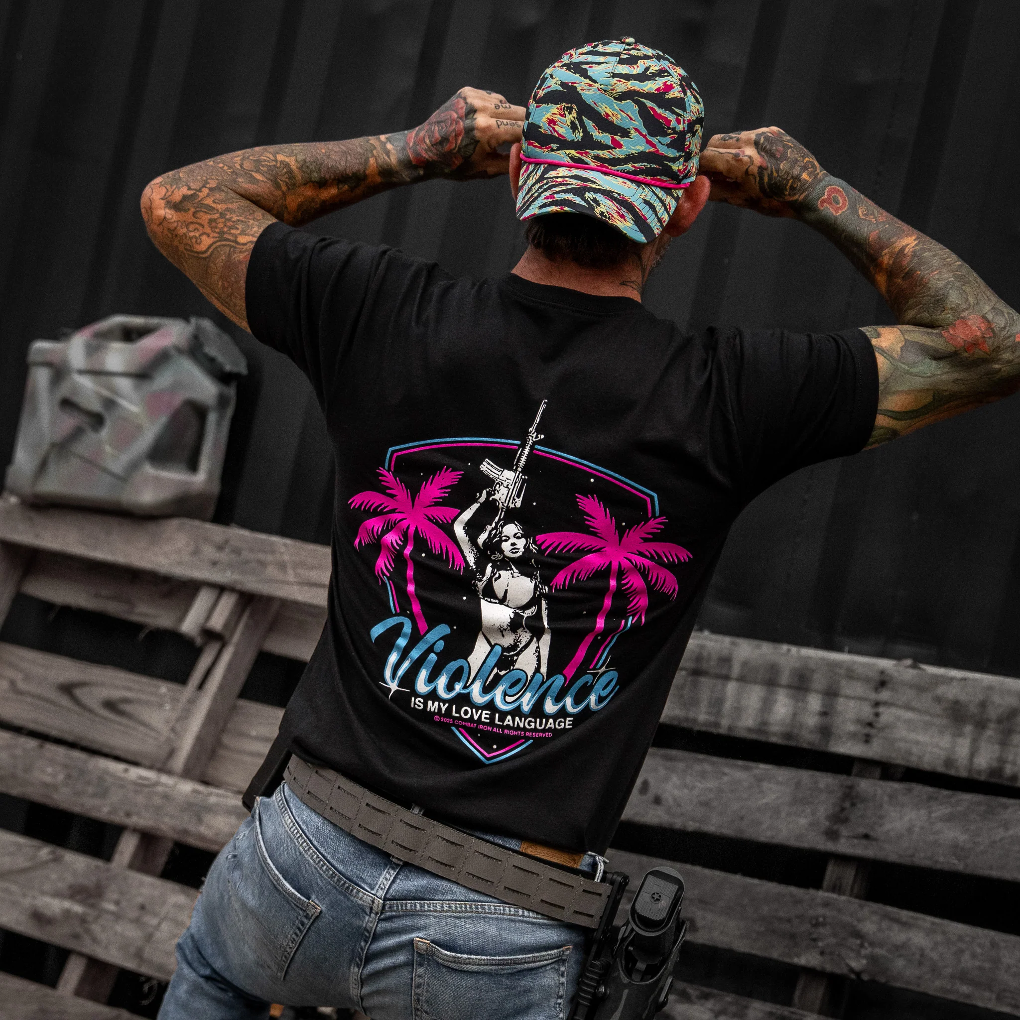 Violence Is My Love Language Men's T-Shirt - Image 3