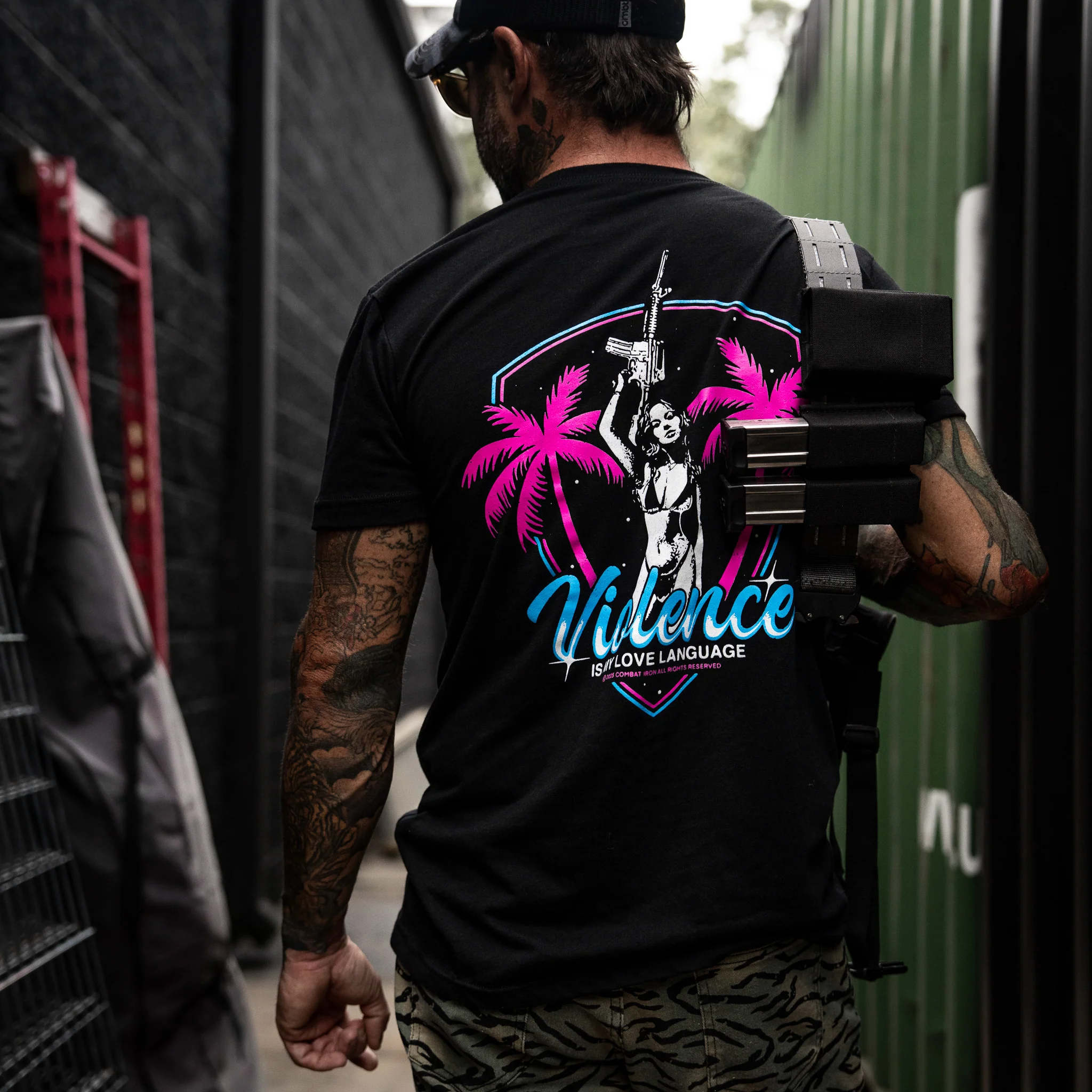 Violence Is My Love Language Men's T-Shirt - Image 4