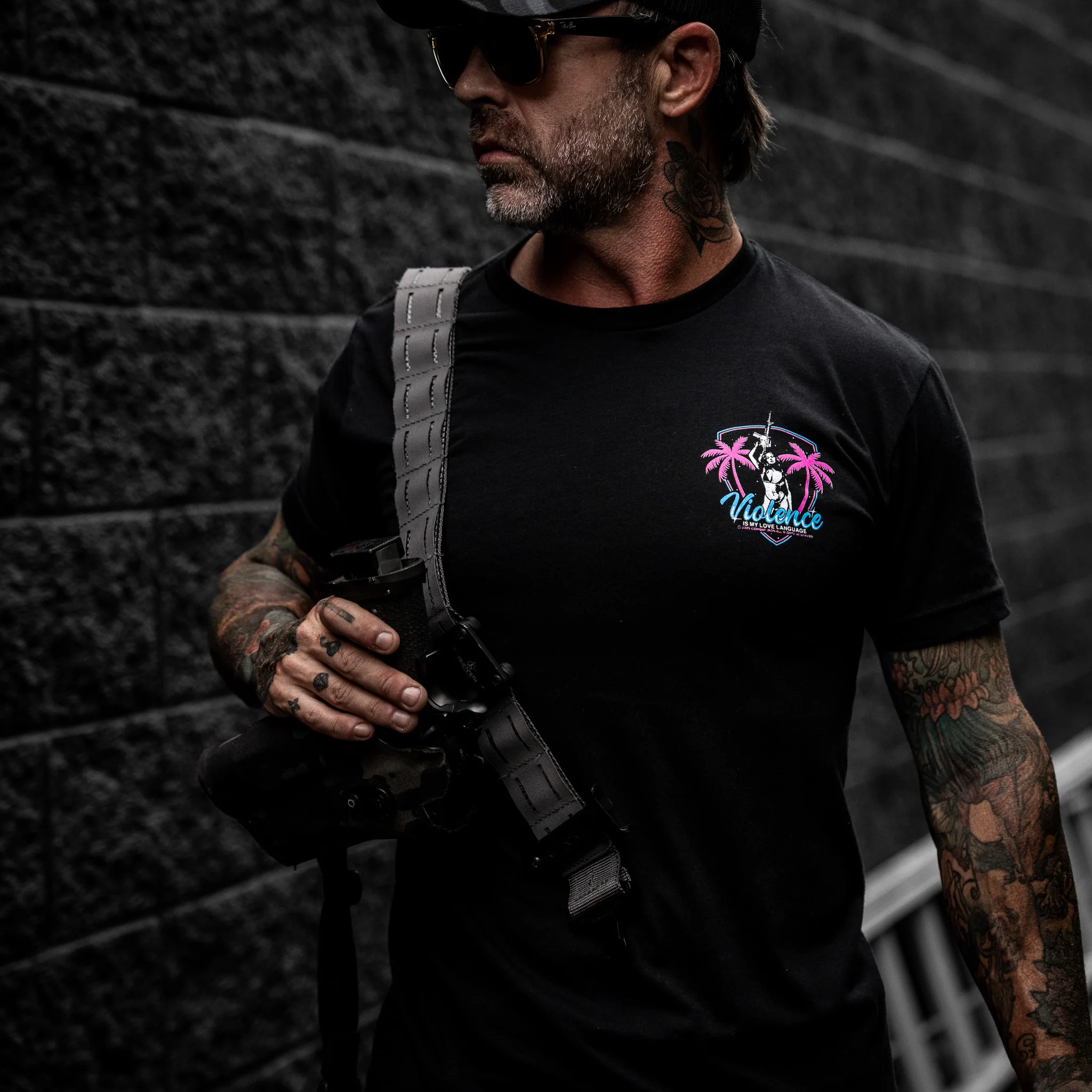 Violence Is My Love Language Men's T-Shirt - Image 7