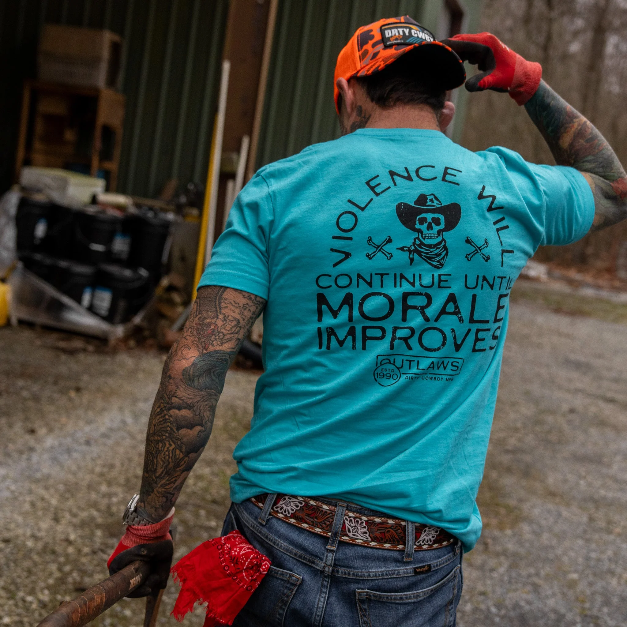 Violence Will Continue Until Morale Improves Men's T-Shirt - Image 2