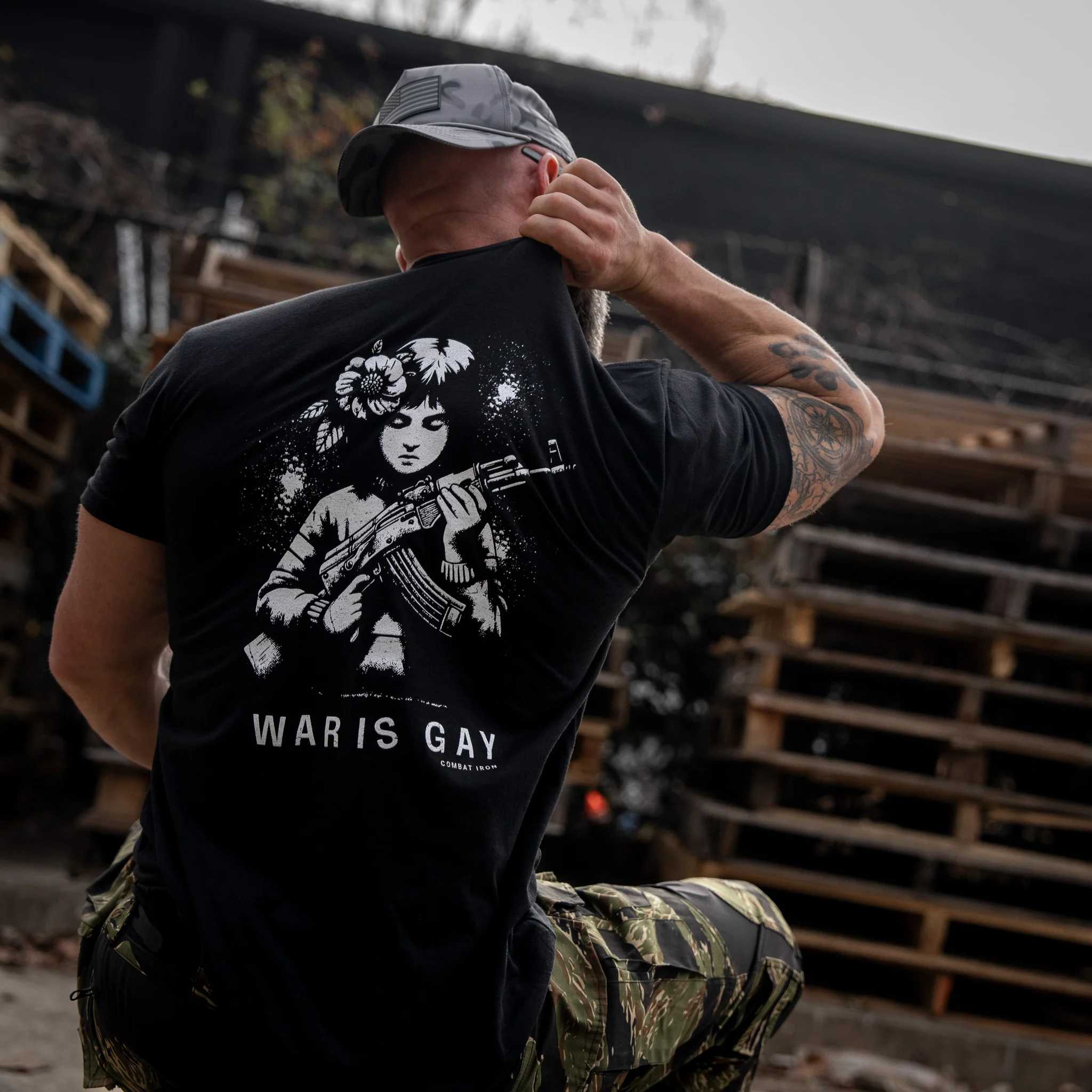 War Is Gay Men's T-Shirt - Image 8