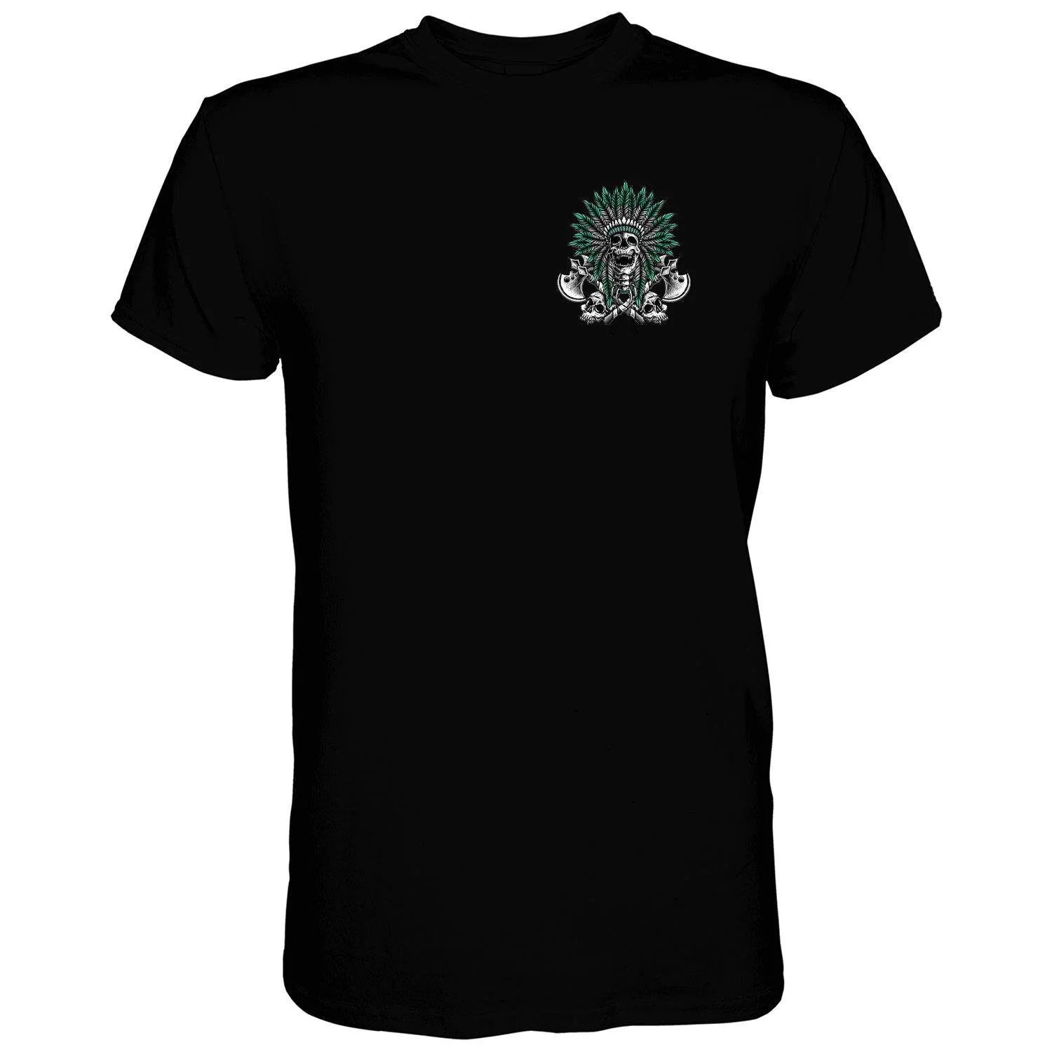 Warrior Spirit Indian Head Men's T-Shirt - Image 3