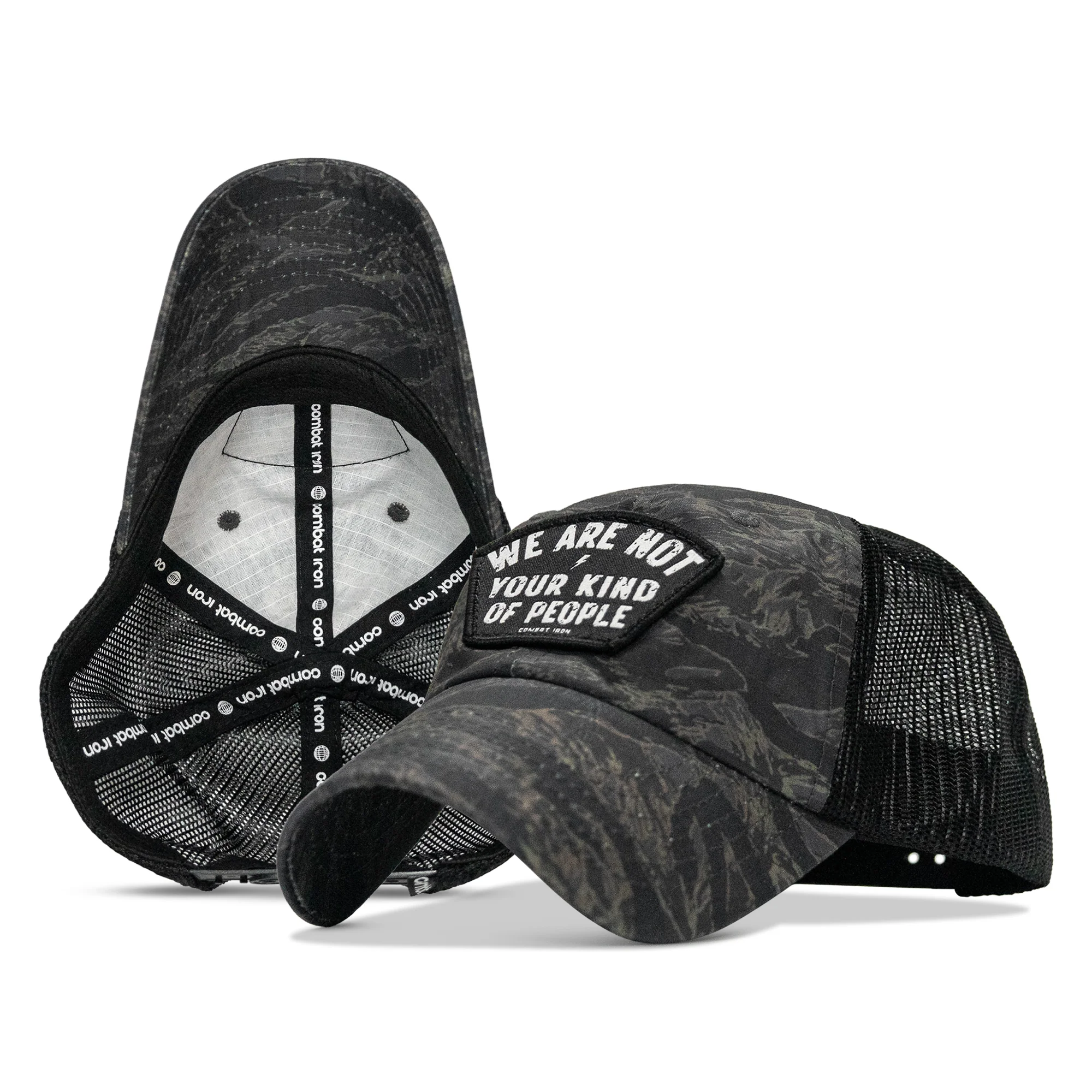 We Are Not Your Kind Of People Patch Tactical Ripstop Mesh Snapback Hat - Image 4