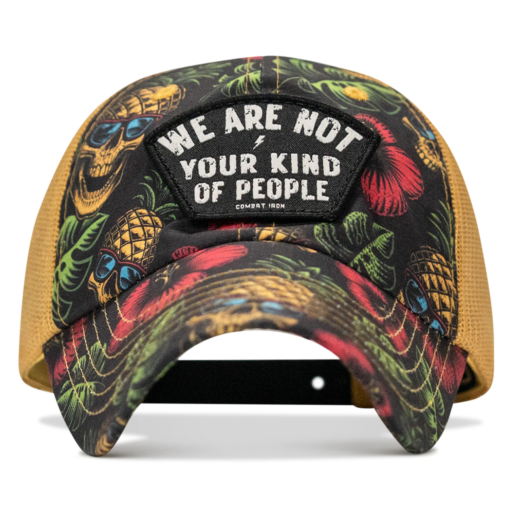 We Are Not Your Kind Of People Patch Tactical Ripstop Mesh Snapback Hat - Image 6