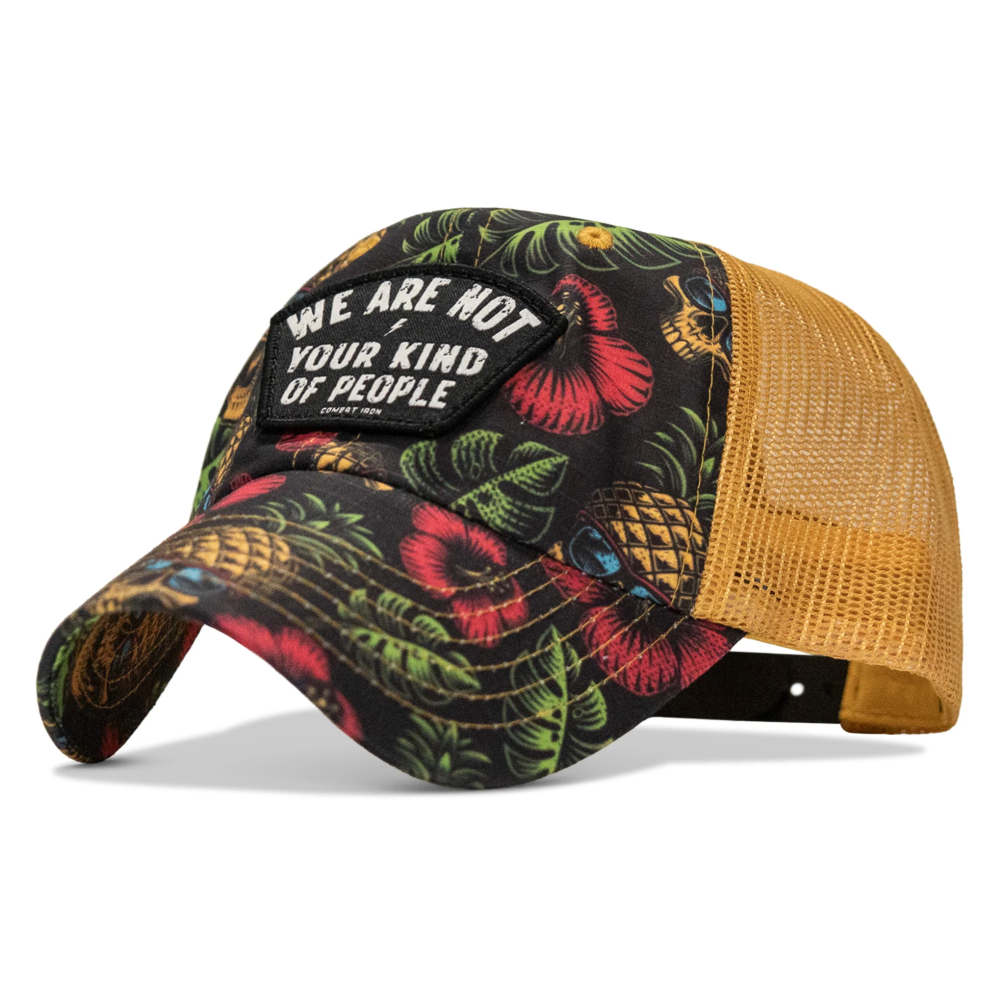 We Are Not Your Kind Of People Patch Tactical Ripstop Mesh Snapback Hat - Image 8