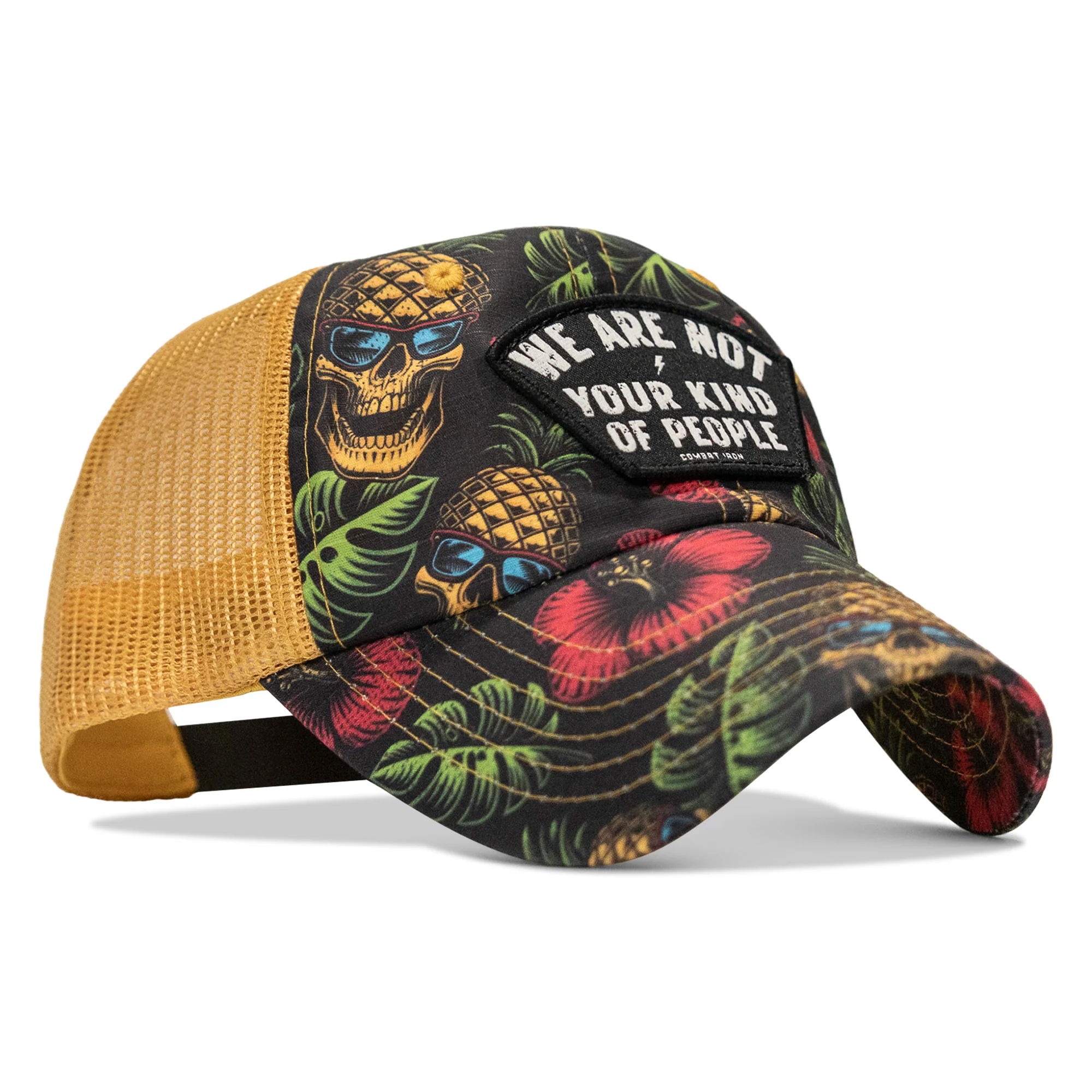 We Are Not Your Kind Of People Patch Tactical Ripstop Mesh Snapback Hat - Image 9