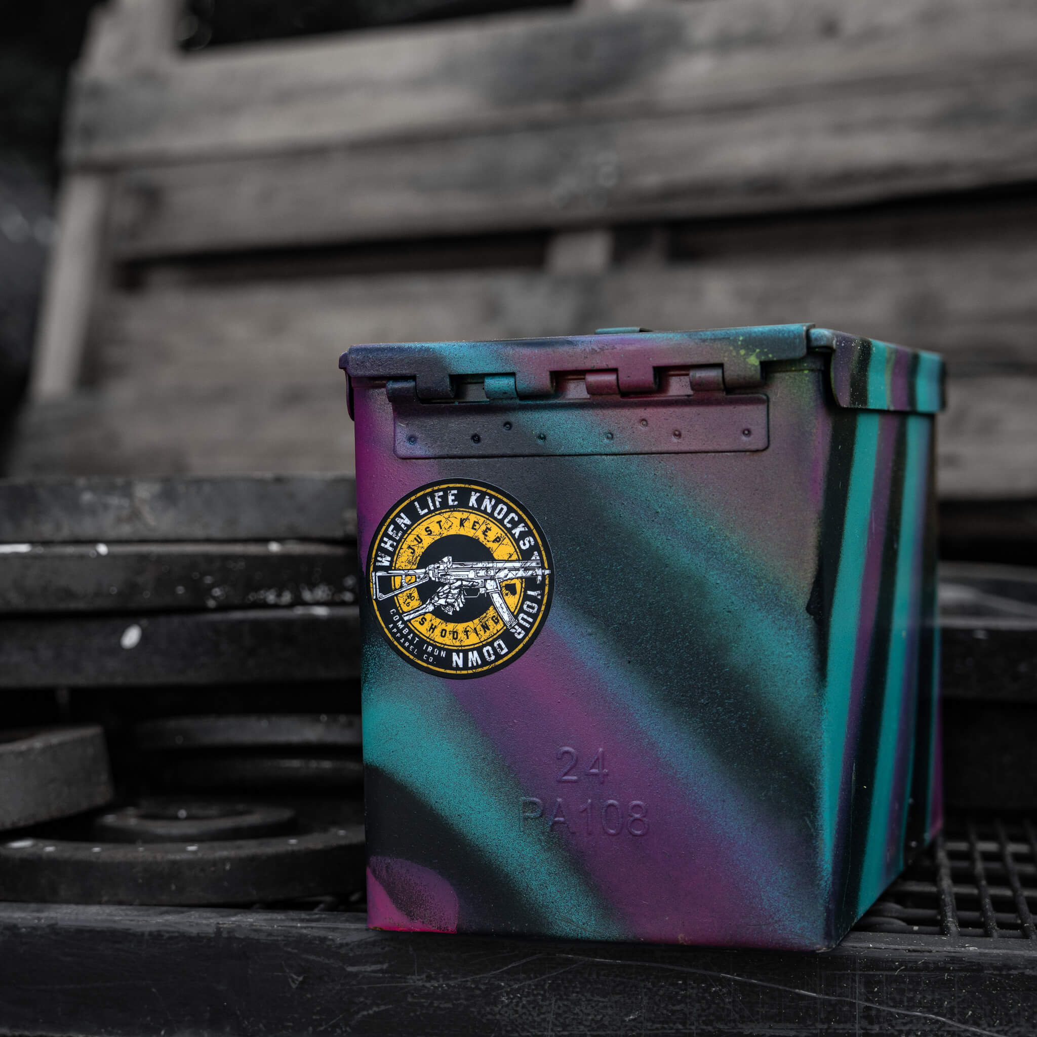 When Life Knocks You Down Just Keep Shootings Decal - Image 2