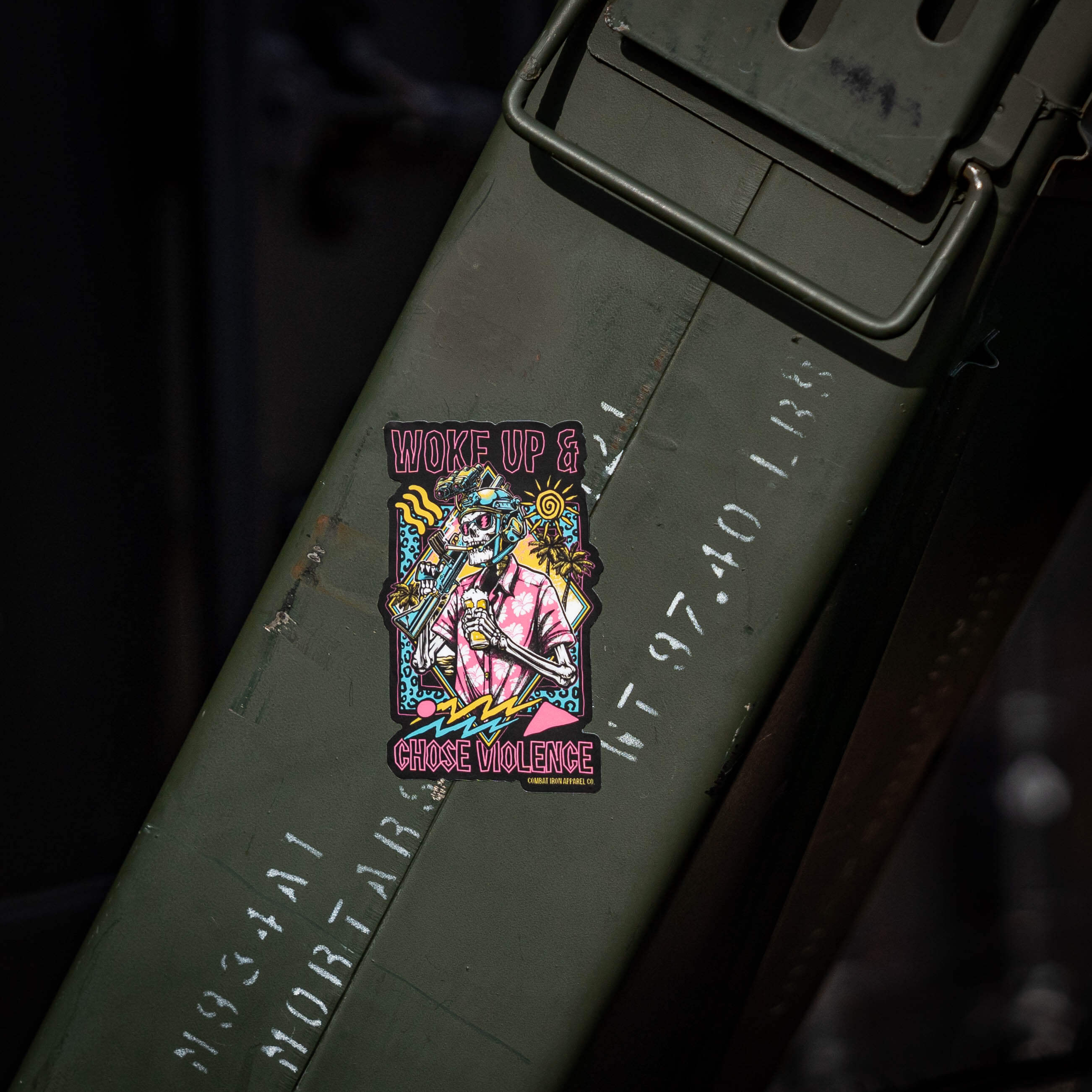 Woke Up & Chose Violence Decal Sticker - Image 2