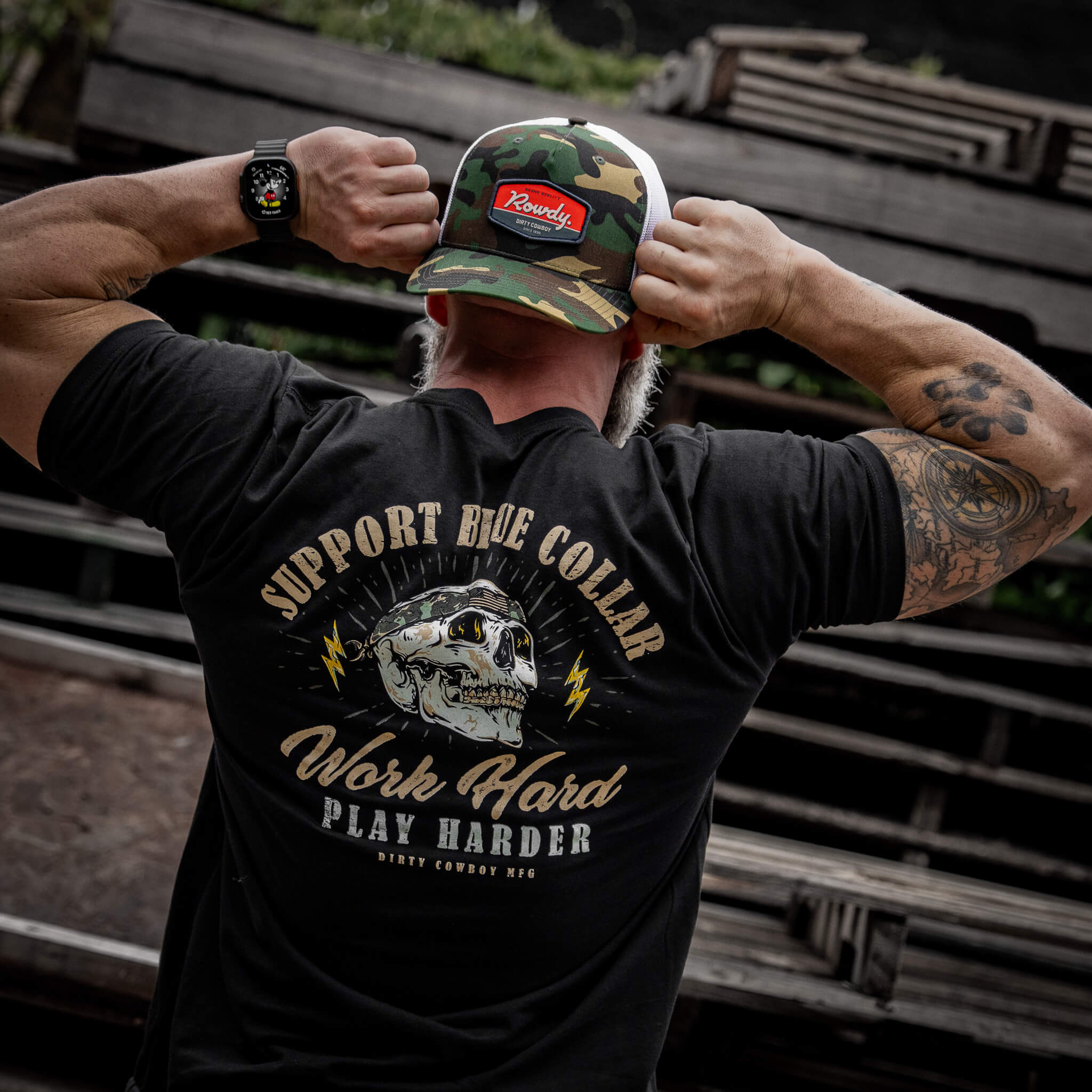 Work Hard Play Harder Men's T-Shirt - Image 7