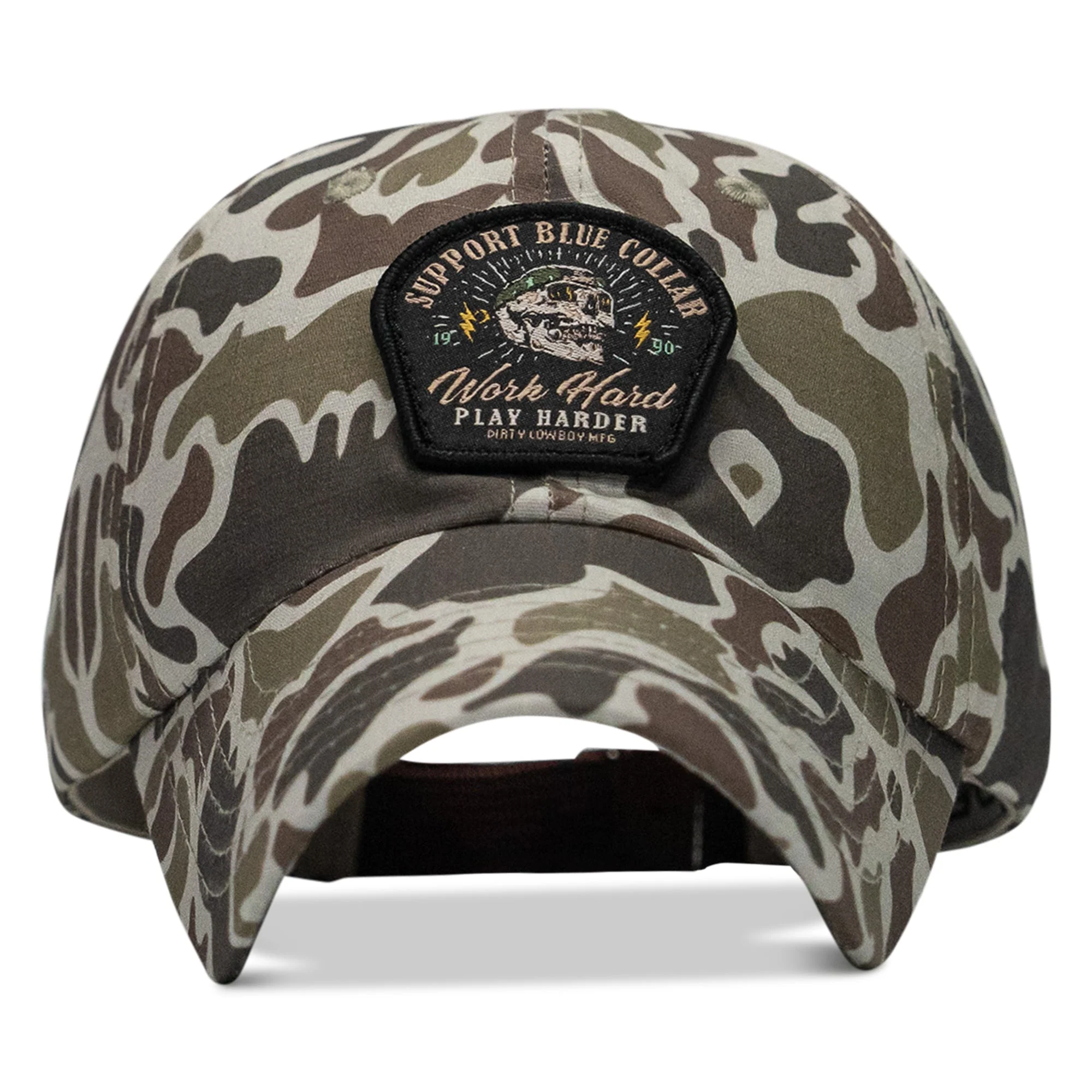 Work Hard, Play Harder Patch Ripstop Tactical Hat