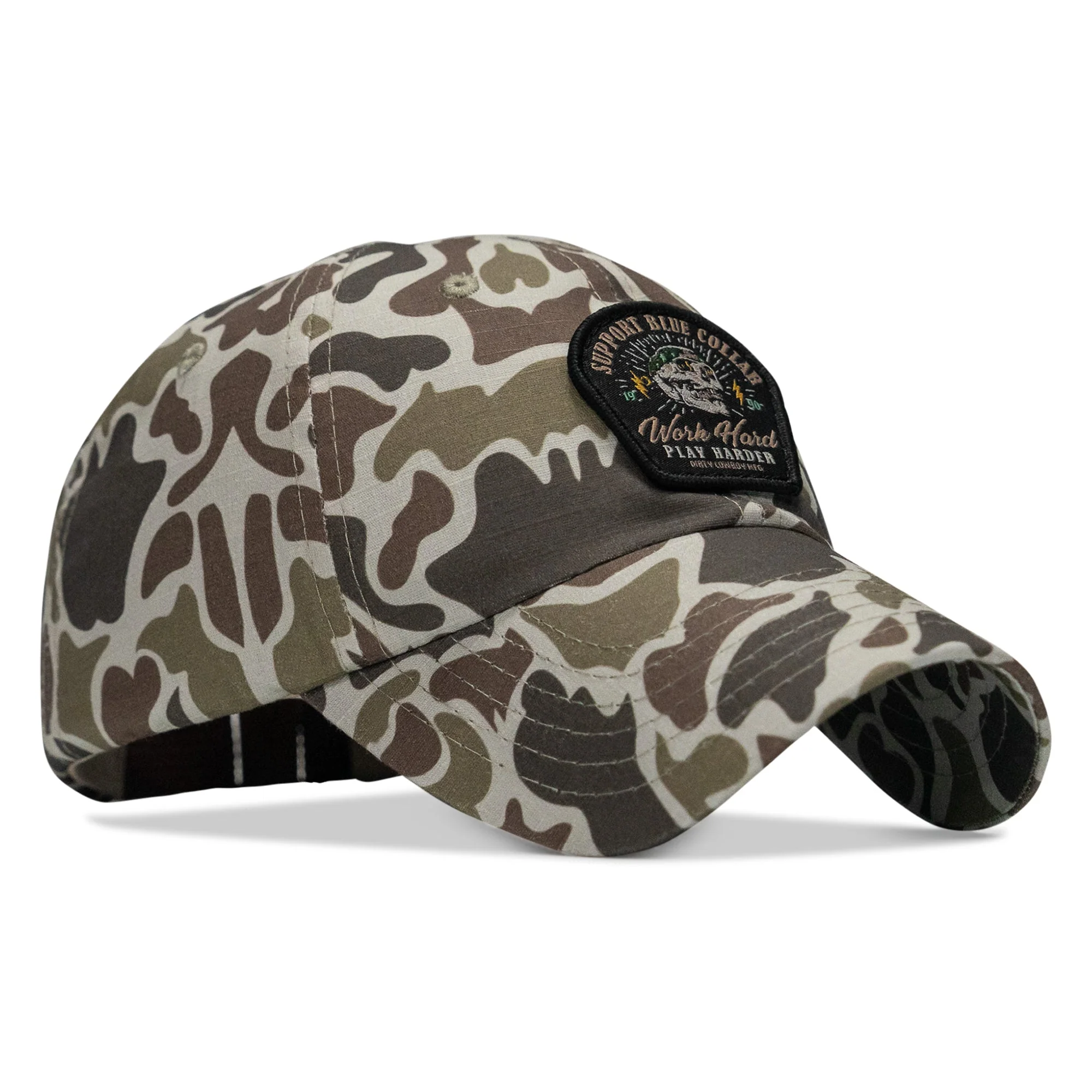 Work Hard, Play Harder Patch Ripstop Tactical Hat - Image 3