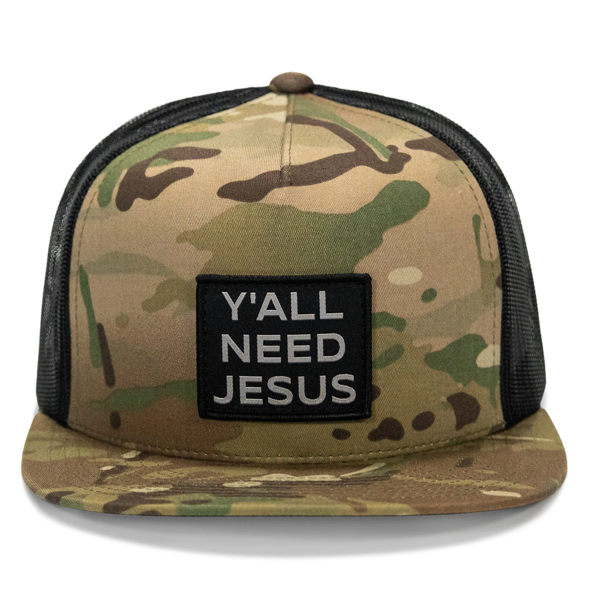 Y'all Need Jesus Patch Flatbill Hat - Image 16