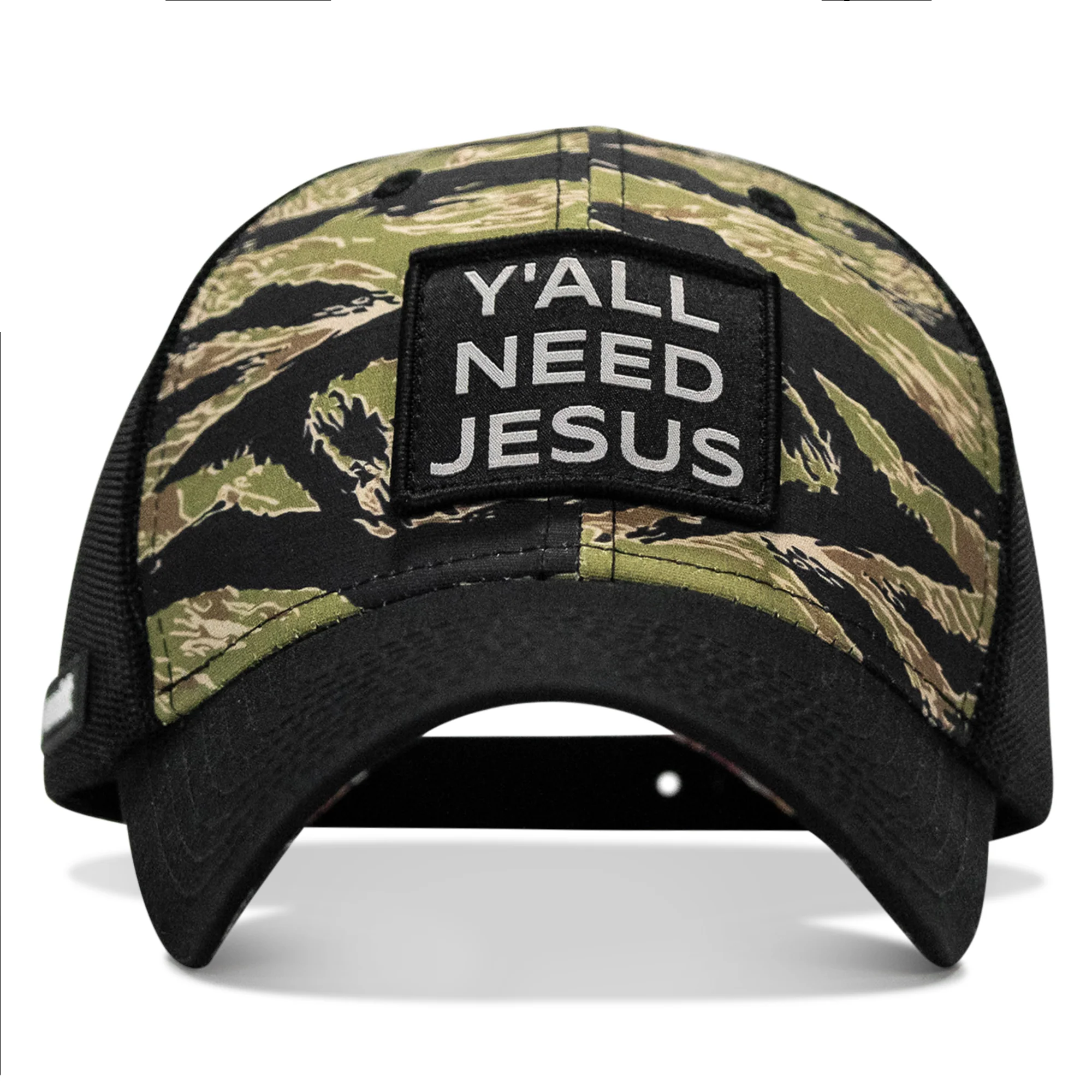 Y'all Need Jesus Patch Original Ripstop Snapback Hat - Image 2