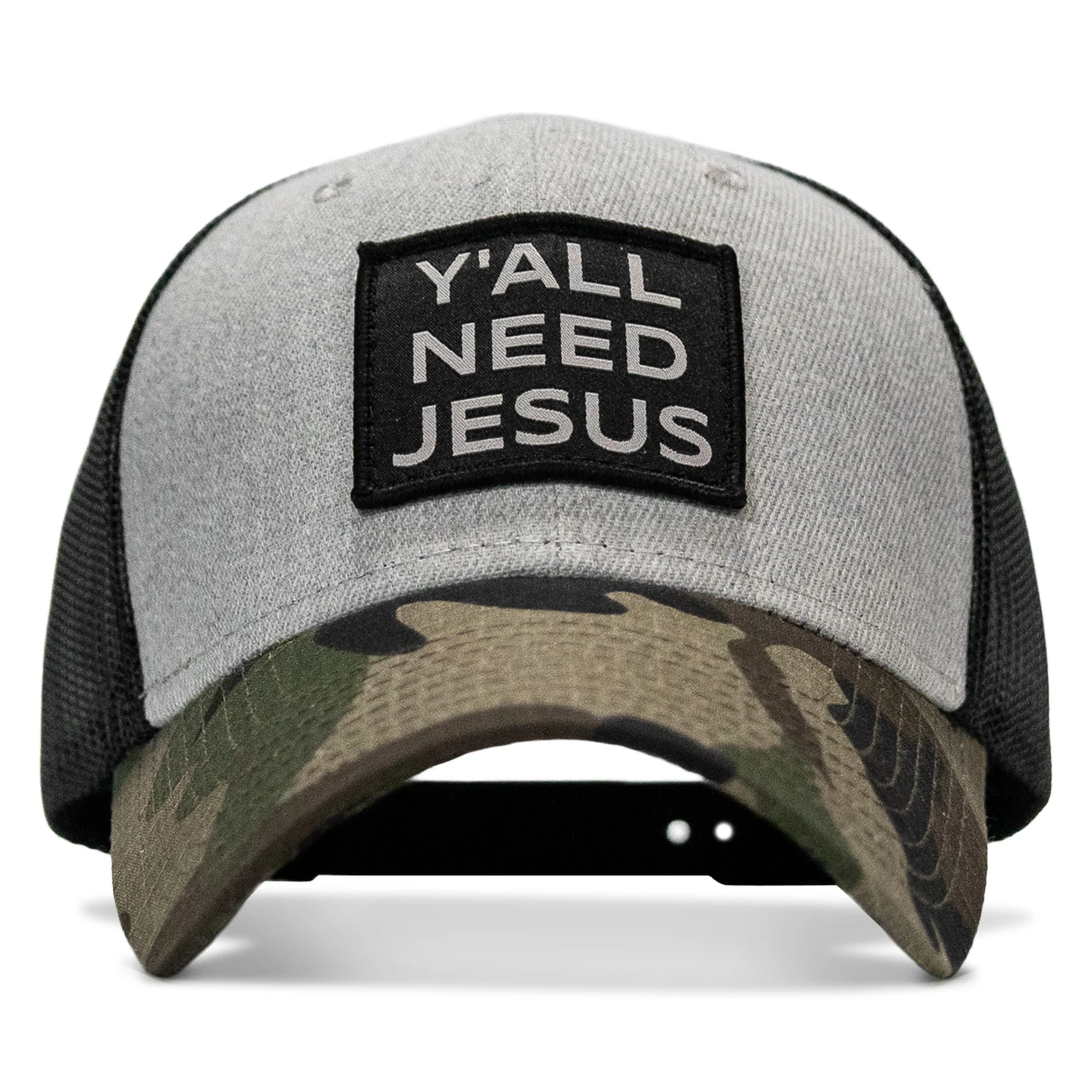 Y'all Need Jesus Patch Original Ripstop Snapback Hat - Image 21
