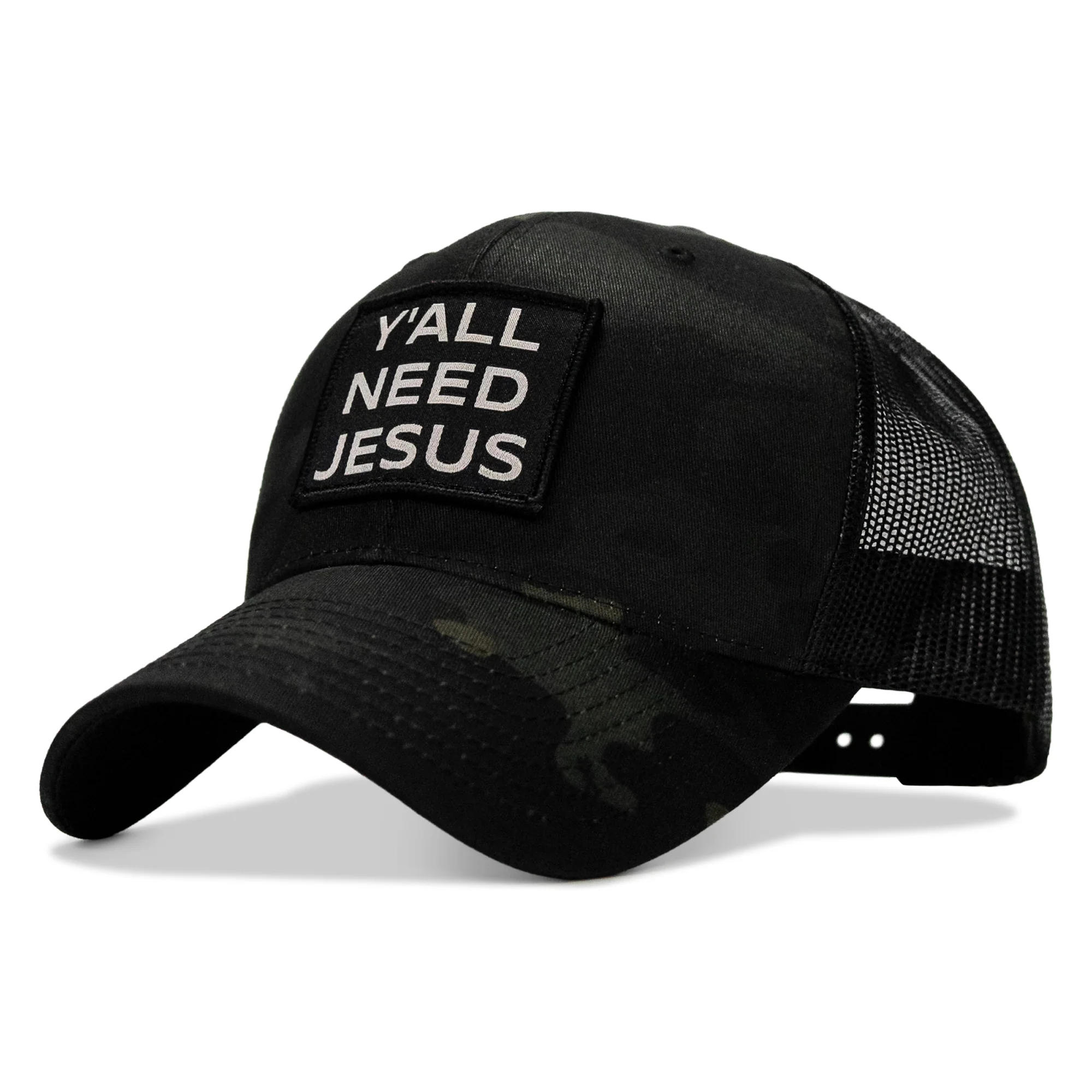 Y'all Need Jesus Patch Snapback Hat - Image 18