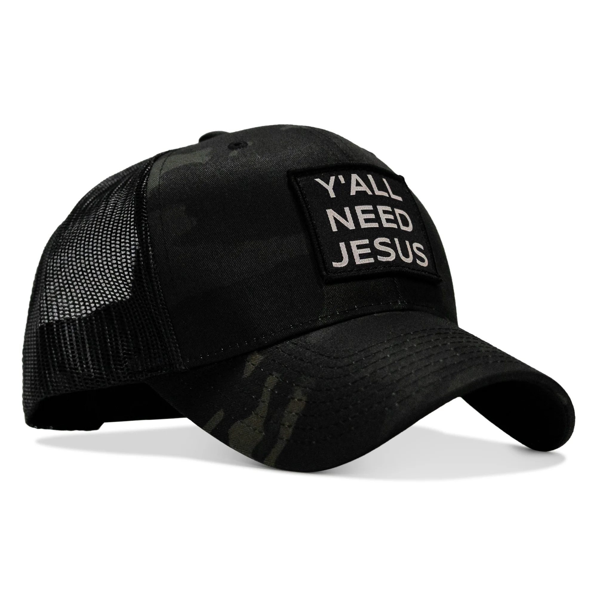 Y'all Need Jesus Patch Snapback Hat - Image 19