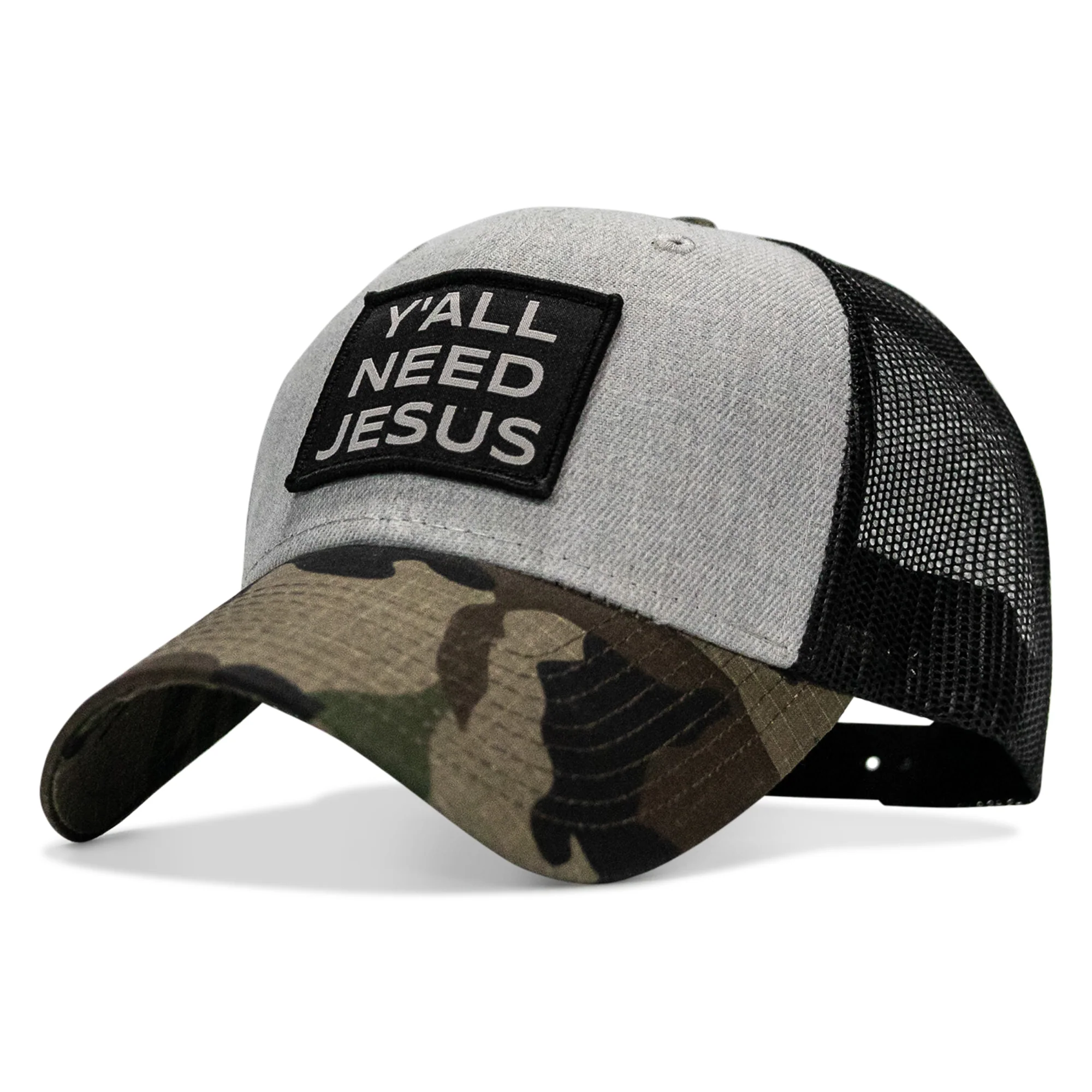 Y'all Need Jesus Patch Snapback Hat - Image 2