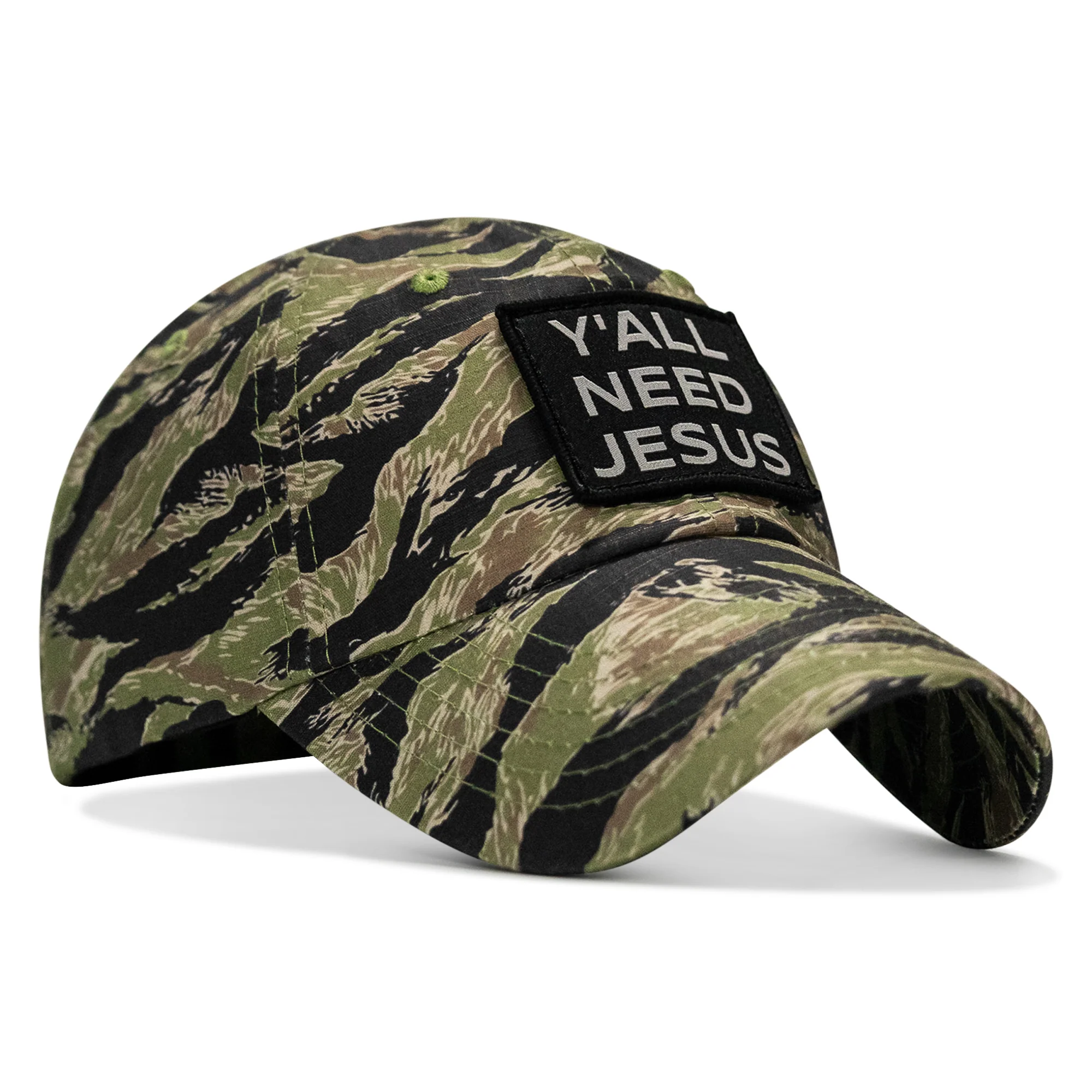 Y'all Need Jesus Patch Tactical Ripstop Mesh Snapback Hat - Image 75