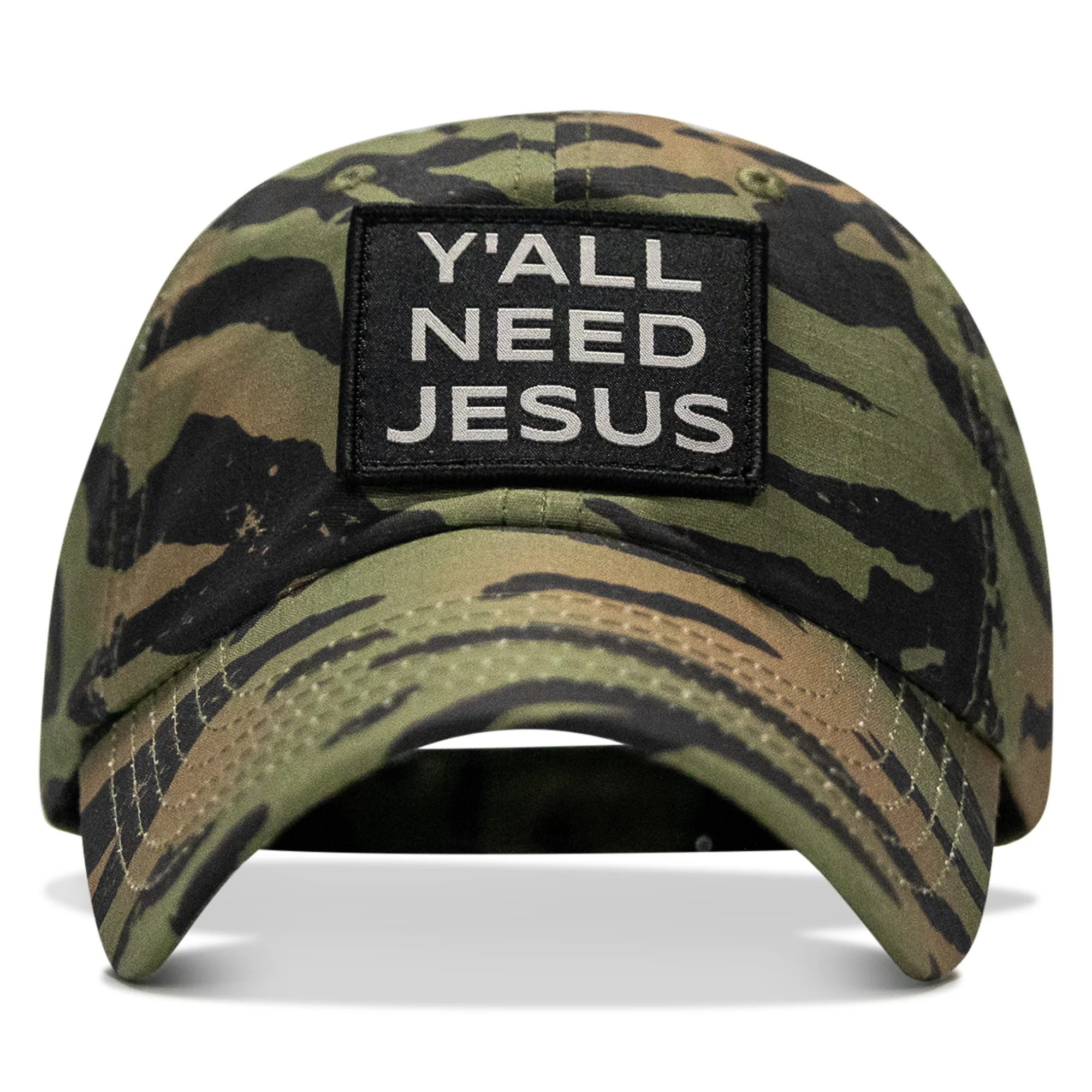 Y'all Need Jesus Patch Tactical Ripstop Mesh Snapback Hat - Image 80