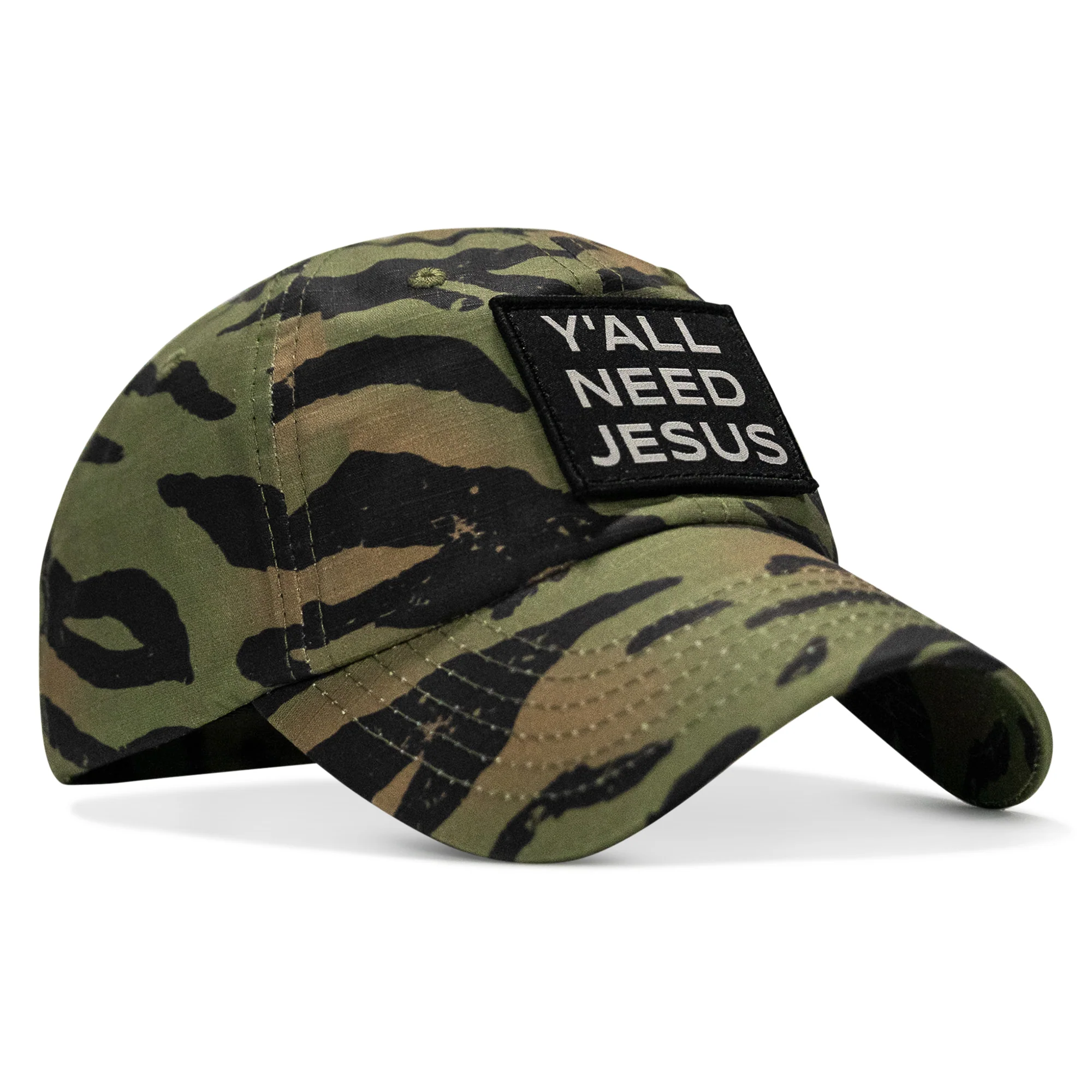 Y'all Need Jesus Patch Tactical Ripstop Mesh Snapback Hat - Image 82