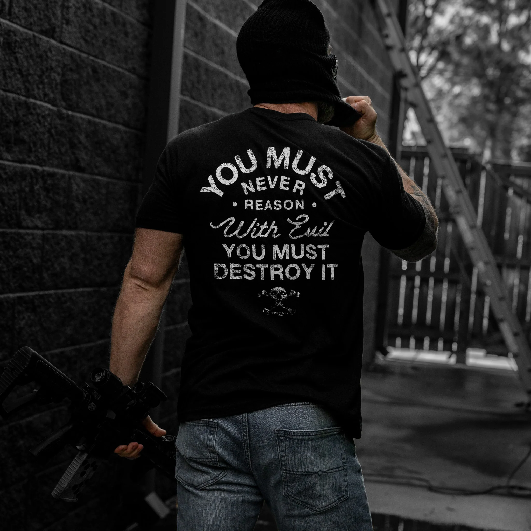 You Must Never Reason With Evil You Must Destroy It Men's T-Shirt - Image 2