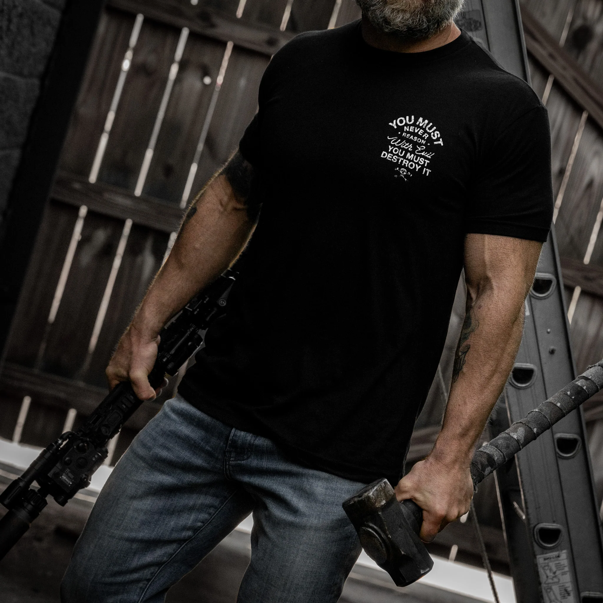 You Must Never Reason With Evil You Must Destroy It Men's T-Shirt - Image 6