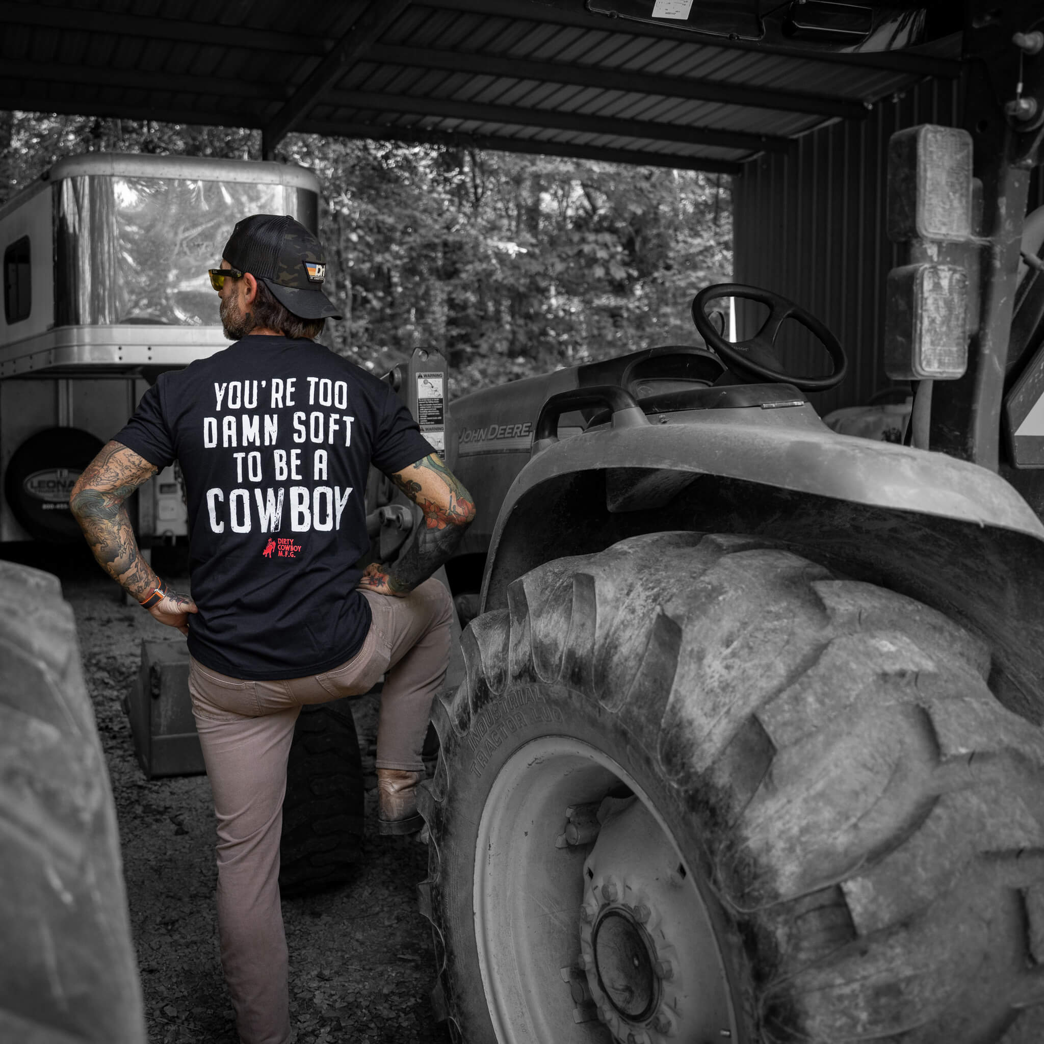 You're Too Damn Soft To Be A Cowboy Men's T-Shirt - Image 3