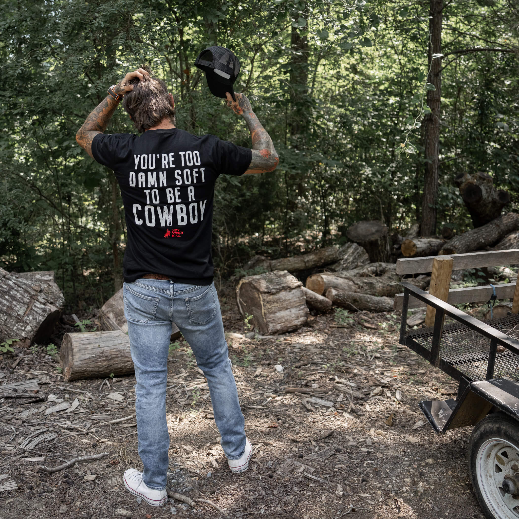 You're Too Damn Soft To Be A Cowboy Men's T-Shirt - Image 8